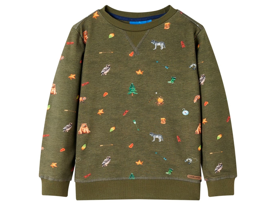 Sweatshirt Para Criança Cor Caqui 104