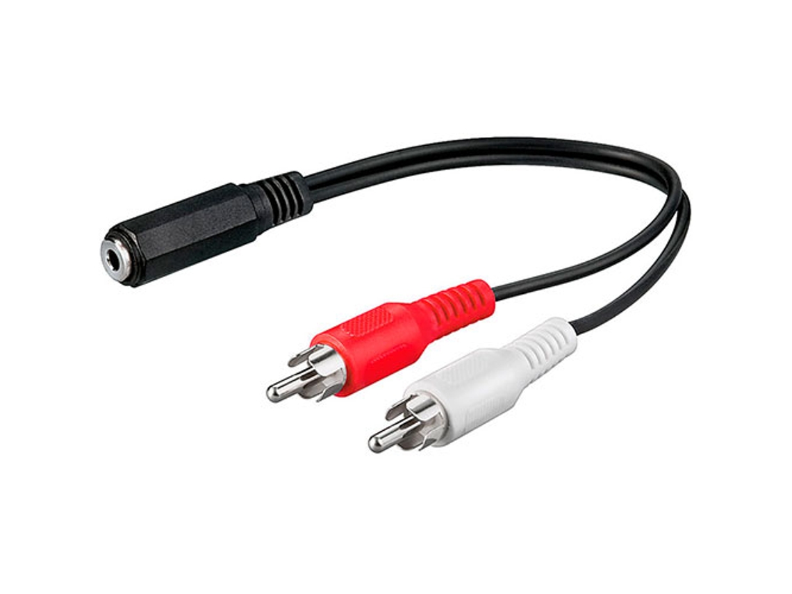 Conexion 2 Rca MA Jack 3,5 St H 0,20m