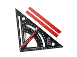 Régua De Carpinteiro Ajustável E Resistente 7 Polegadas Para Trabalhos Em Madeira Desenho, Com 2 Lápis 16cm