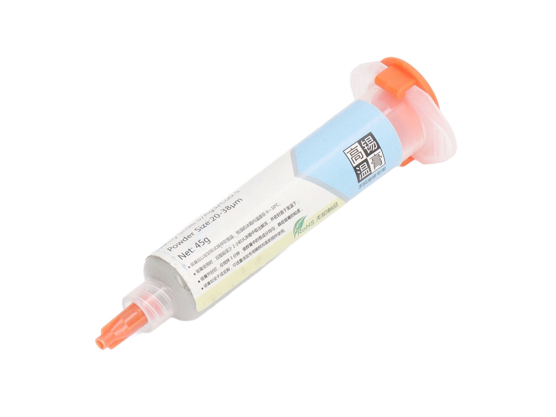 Pasta De Soldadura De Alta Temperatura 217℃ Anti Secado Para Reparación De Móviles 45g