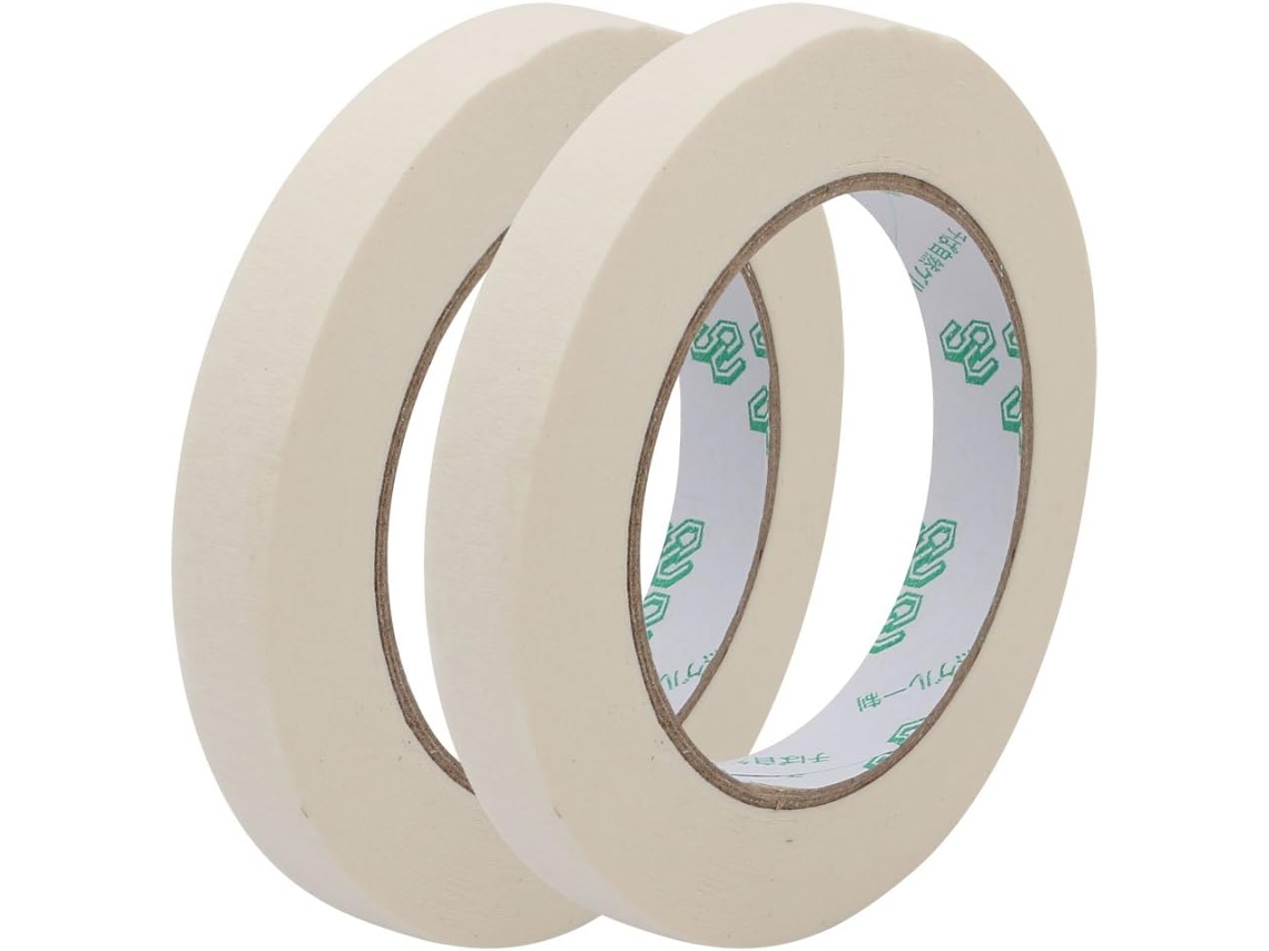 Fita Adesiva de Papel Crepom CHABERLU, Bege, 15 Mm X 50 Metros