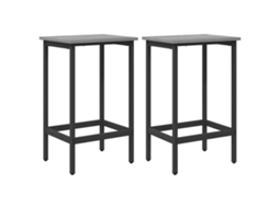Maison Exclusive - Banco De Bar 2 Unid. Sonoma Cinzento 40 X 32 X 74 Cm