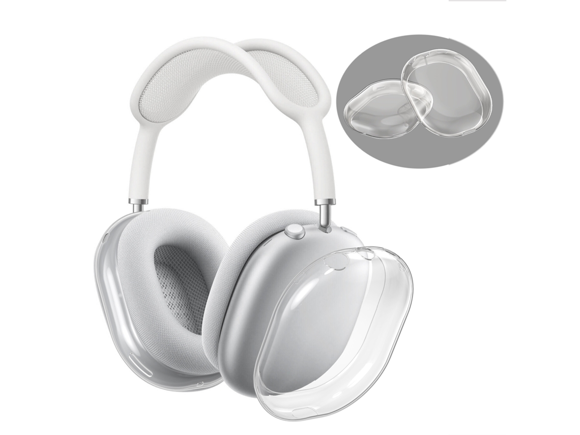 Capa Zruxe Para Apple Airpods Max Silicone Transparente (proteção Contra Riscos, Tpu Macio, Acesso Total Aos Botões)