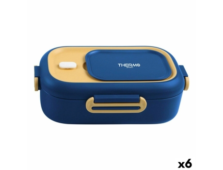 Lancheira Hermética THERMOSPORT Térmica Aço Plástico 550 Ml 22 X 13 X 7 Cm 6 Unidades