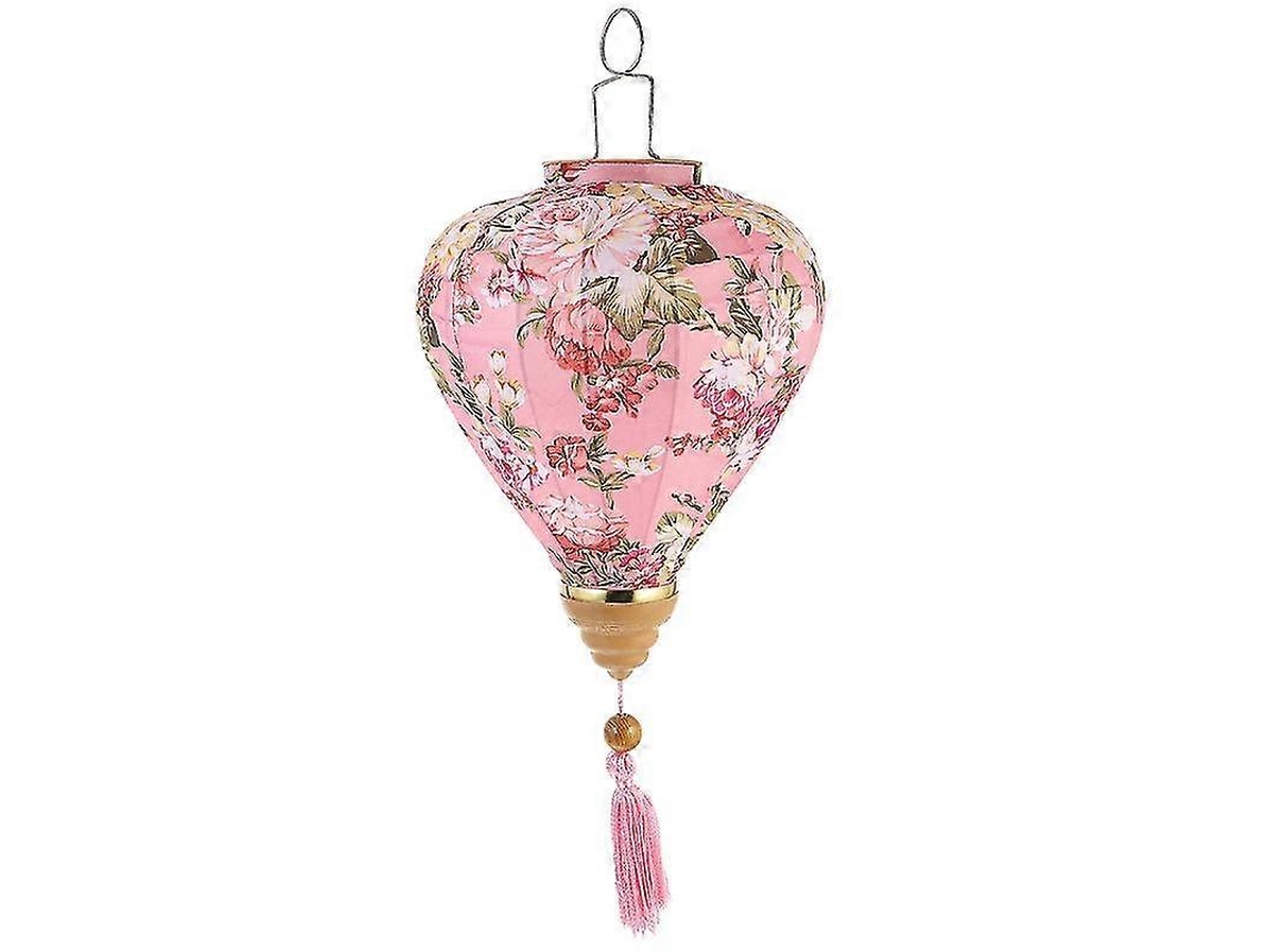 Lanterna Com Estampa Floral, Lanterna Vietnamita, Lanternas De Seda De Meados Do Outono Para Áreas Externas Olysi Shop