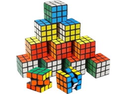 12 Mini Cubos Mágicos Sticken, De Quebra-cabeça 3*3*3cm, Velocidade