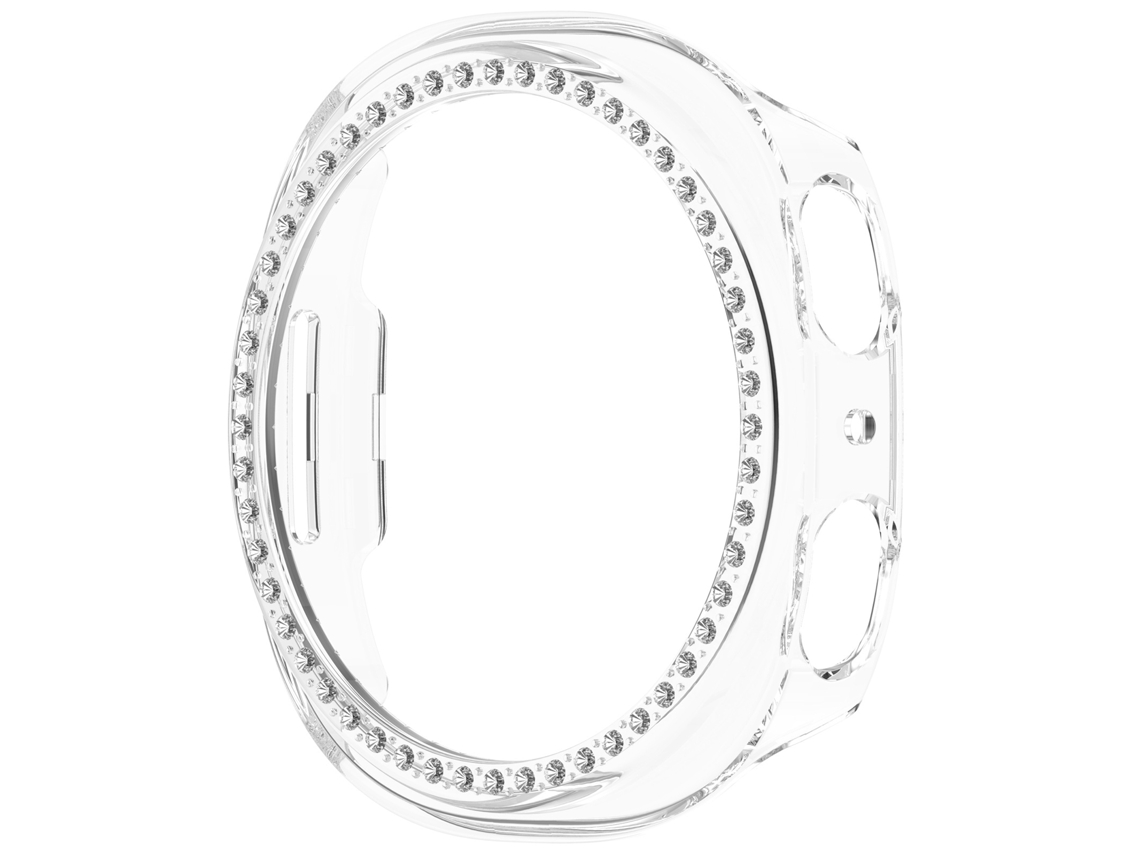 Capa Para Samsung Galaxy Watch 8/9 40mm, Protetora Em Pc Rígido Brilhante E Bumper Anti-impacto Transparente Panoona