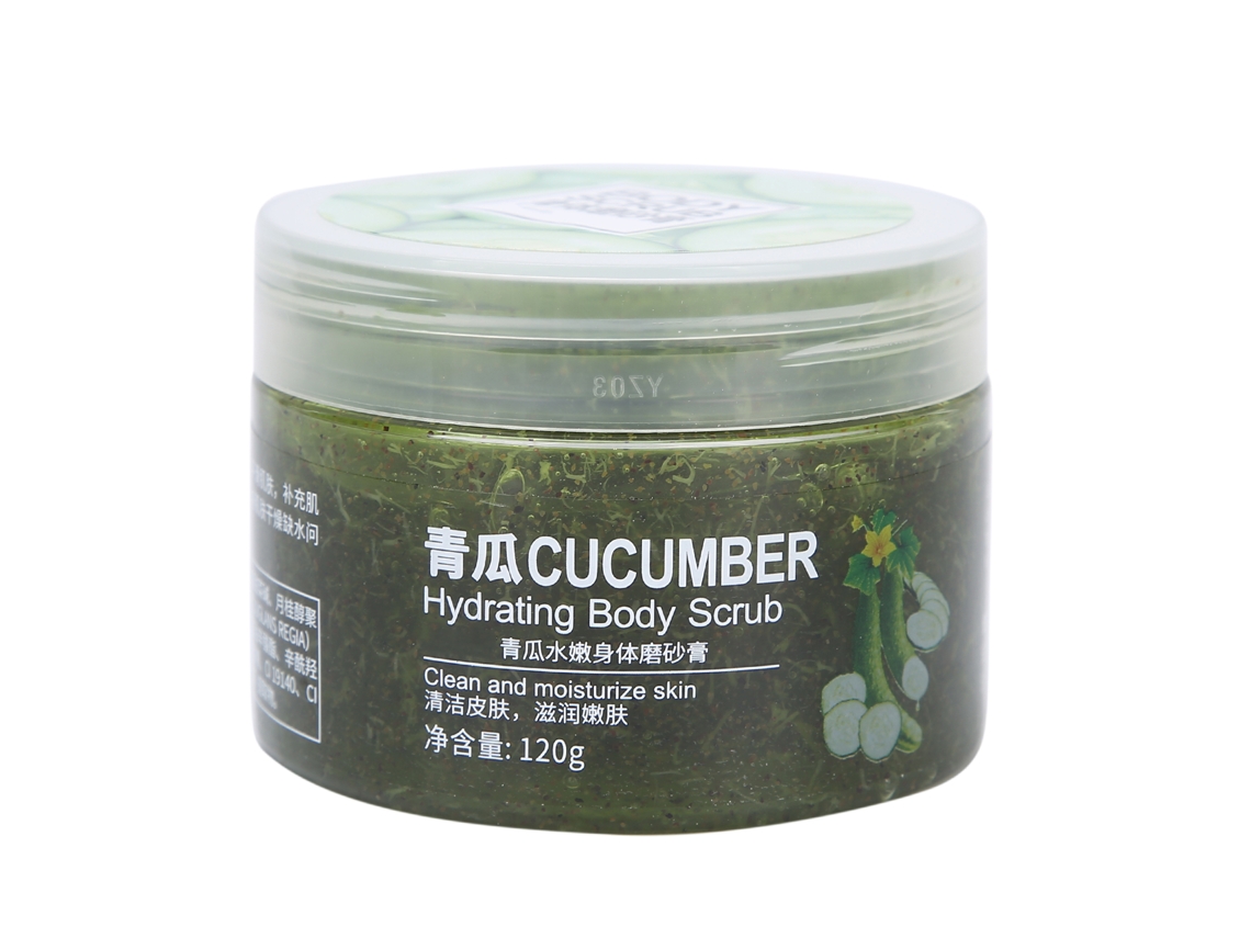 Loción Corporal Exfoliante E Hidratante Com Partículas De Plantas Naturais 120g