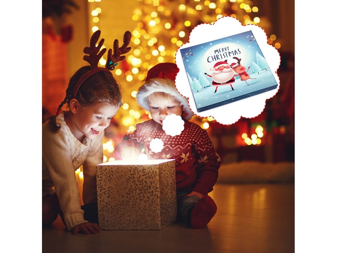 Calendário do Advento de Natal com Contagem Decrescente 24 Dias, Ergonômico, Uso Diário STELASPLEN