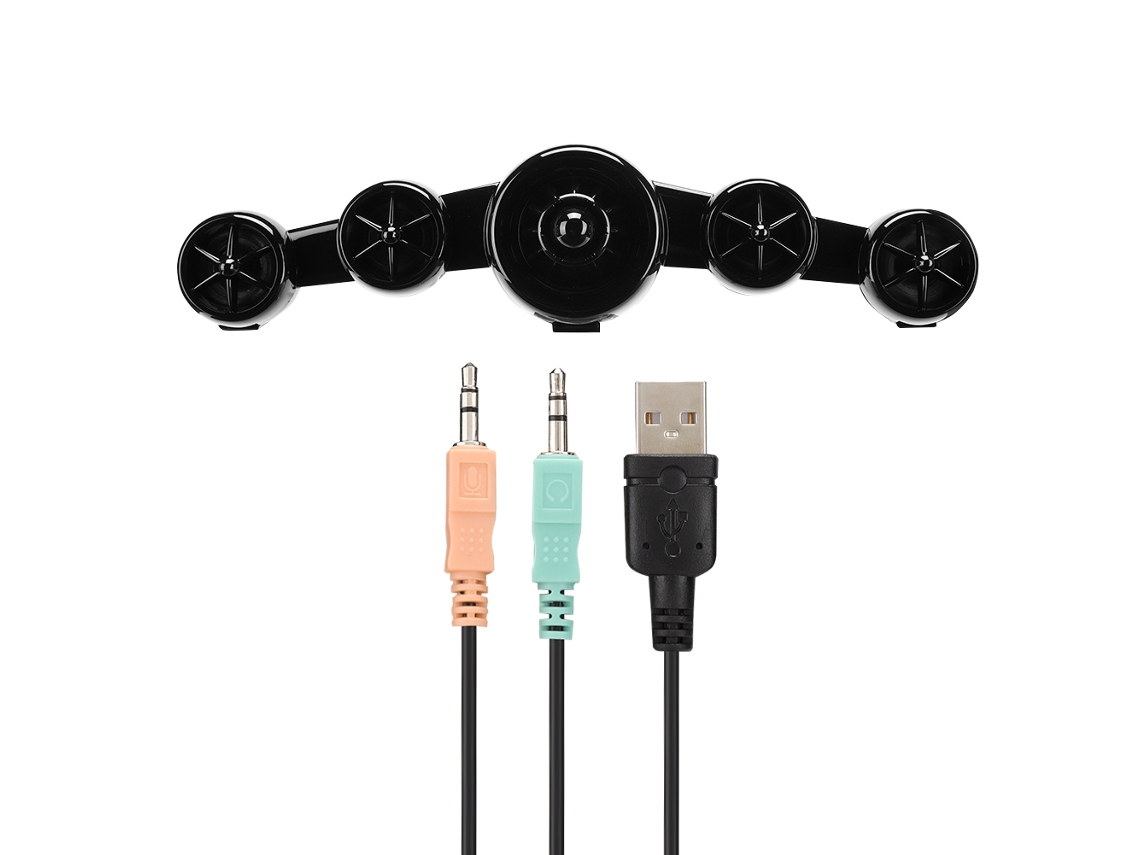 Caixa De Som Subwoofer Sada D-219 Modelo Aeronáutico Para Desktop E Celular Preto