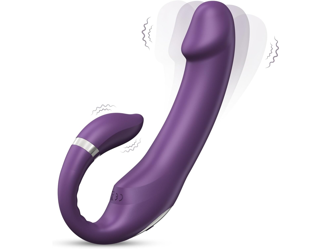 Vibrador Dildo Coelho Com 10 Modos De Vibração E 10 Modos De Empurrão, Estimulador De Ponto G E Clitoriano