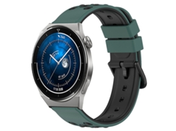 Pulseira De Silicone Poroso Bicolor Para Huawei Watch Gt3 Pro 43mm 20mm