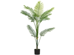 Planta Artificial Interna 150cm,palmeira Artificial com Vaso Plástico e Flocagem,verde BTFORUS