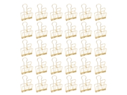30 Pinças De Metal De 5cm, Clips De Papel Ocos Fortes Para Lar, Escritório, Escola, Ouro