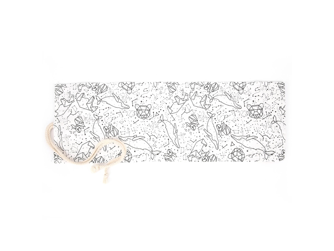 Estuche De Lápices Lona Estrella Blanca Fantasy Para Estudiantes, Regalo Para Compañeros, Pen Curtain