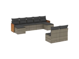 Garden Sofa Set, Garden Sofa Sets Vidaxl Cinzeto Rattan / Vime (n/a)