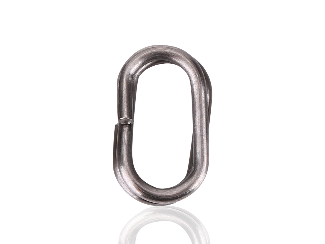 Conector de Pesca Anel Oval Aço Inox 100un 6x10mm