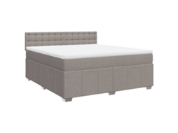 Box Spring Bed, Box Spring Beds Vidaxl Cinzento-acastanhado Tecido (180  X  200  Cm)
