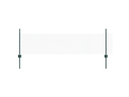 Conjunto 1 Painel De Cerca Vidaxl Verde Aço (100 X 0,5 M)