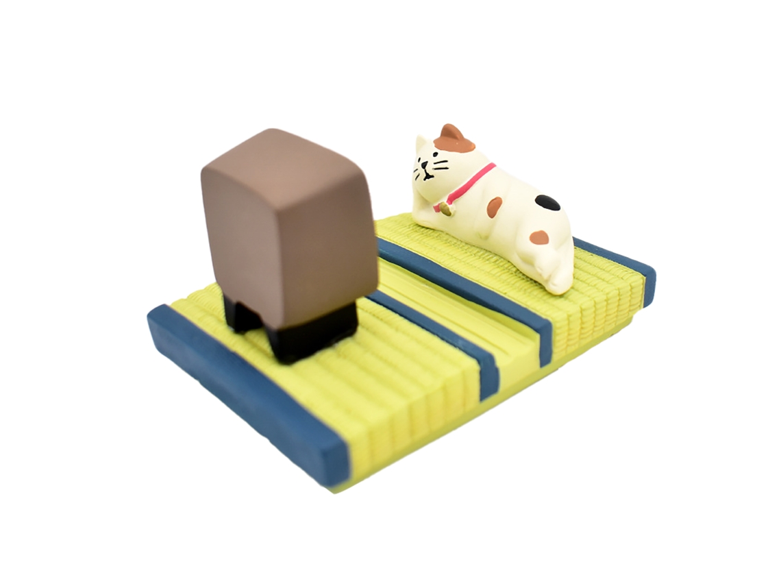 Suporte de Telefone Gato Resina Leve Estável Universal Mesa