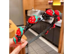 2026 diadema para Meninas com Pingente Bonito e Exquisito para Viagens e Vida Diária Morango