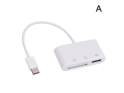 Hub USB-C 3 em 1, adaptador USB-C e leitor de cartão SD, para Mac AQUAFORGE