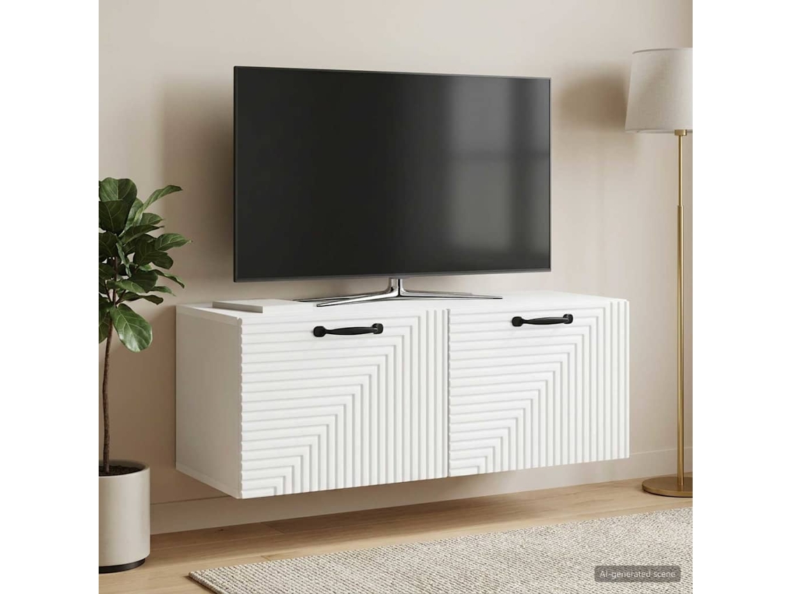 Vidaxl Gabinete De Tv De Parede Branco 78,5 X 31 X 30 Cm