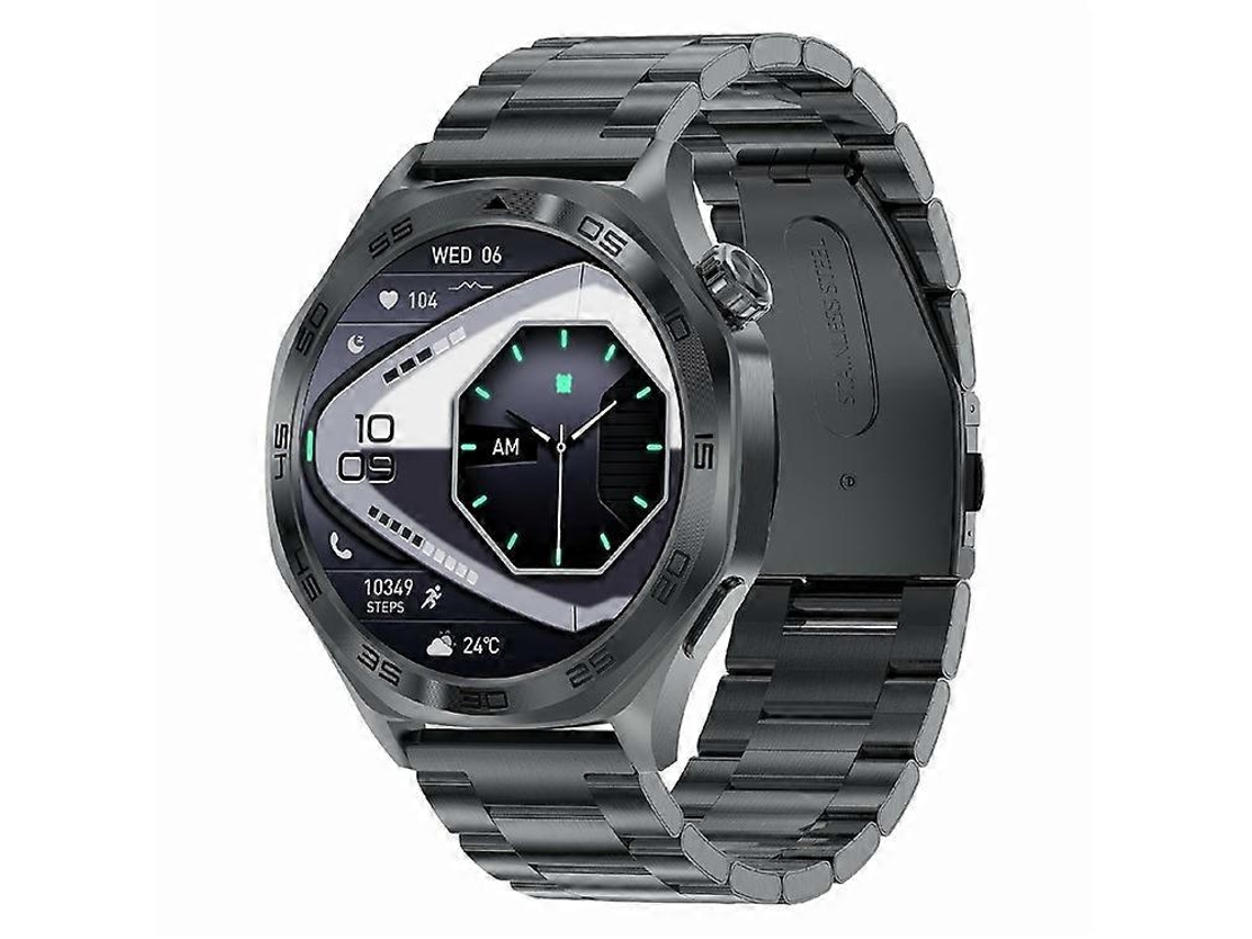 Relógio esportivo multifuncional AK83 com chamadas Bluetooth, monitor de saúde e pulseira de aço Ly Ebike