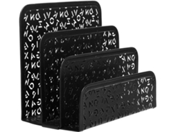 Porta envelopes Healeved em Ferro Preto, Anticorrosivo e Decorativo, Organizador de Mesa Moderno Simples para