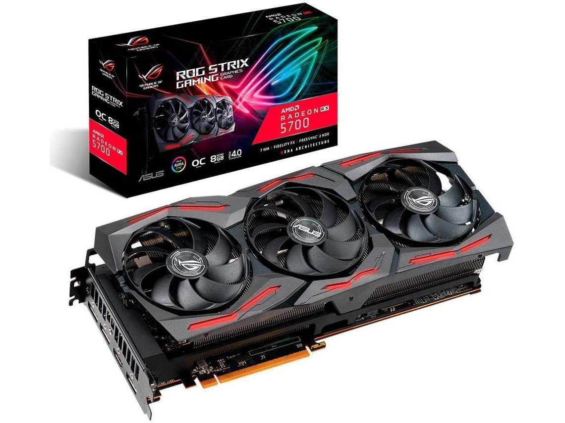 Placa Gráfica ASUS RX 5700 ROG STRIX OC GAMING (AMD - 8GB GDDR6)