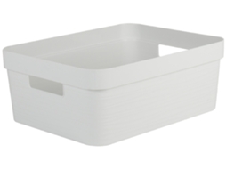 Caixa de Armazenamento EDA Stone 12 Litros Pp Branco