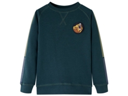 Sweatshirt Para Criança Verde-musgo 128