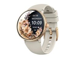 Smartwatch S76 com Bluetooth para chamadas e notificações de mensagens em aplicativos móveis Bestvite (cinza)