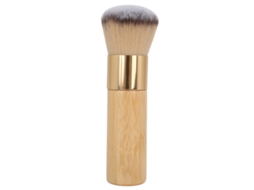 Pincéis De Maquiagem De Bambu Para Pó E Blush