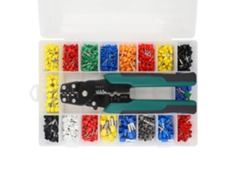 Kit De Ferramentas De Crimpagem (18 Tipos, 960 Terminais Isolados, Ajuste Automático)
