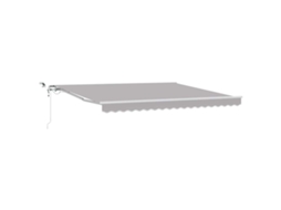 Toldo Retrátil Cinzento claro 400 × 300 Cm Poliéster MAISON EXCLUSIVE