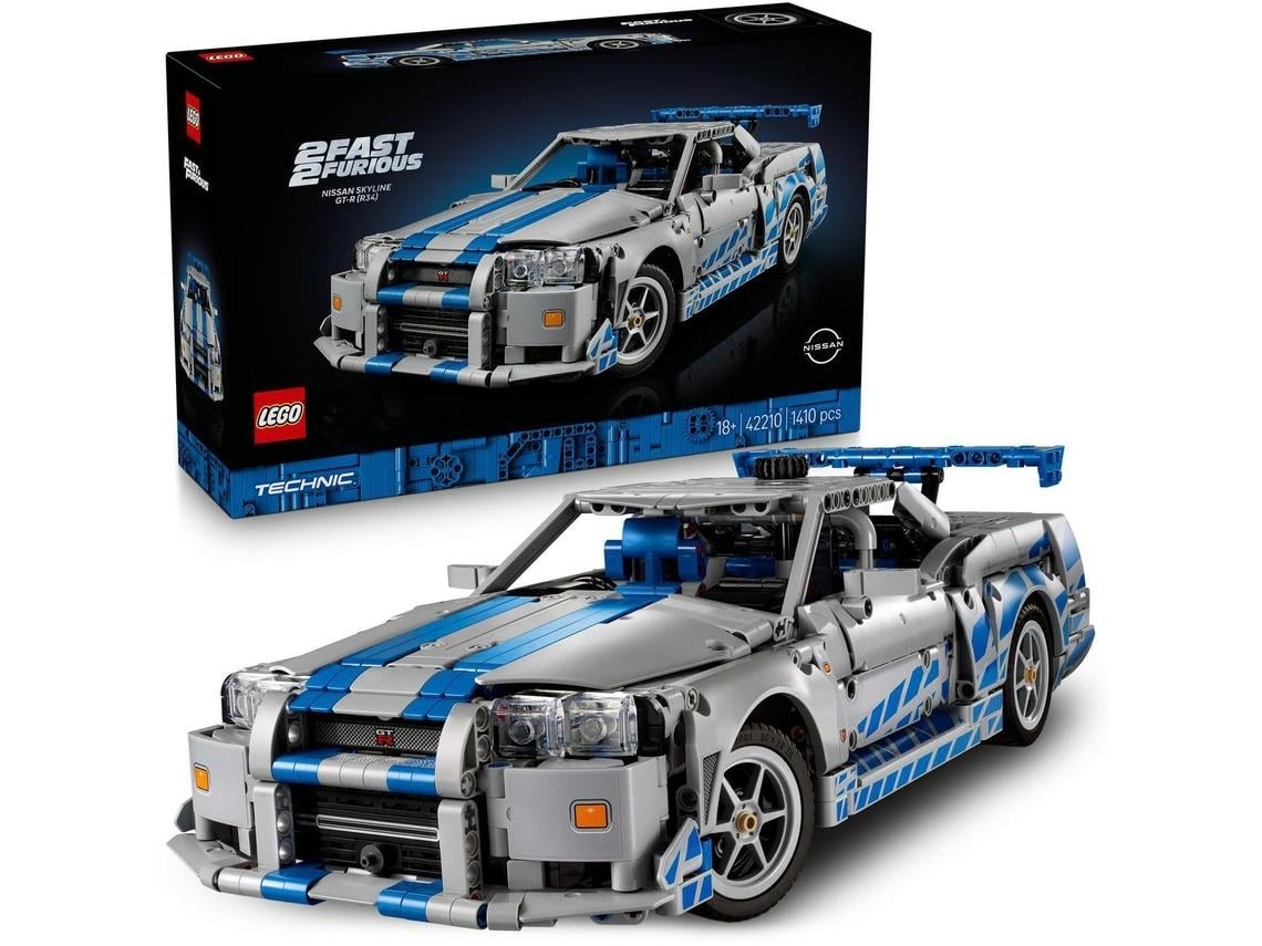 LEGO Technic: Velocidade Furiosa Carro Nissan Skyline GT-R (Outlet Caixa Aberta - R34) - 42210