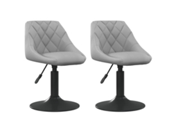 Swivel Dining Chair, Swivel Dining Chairs Vidaxl Cinzeto Veludo (n/a)