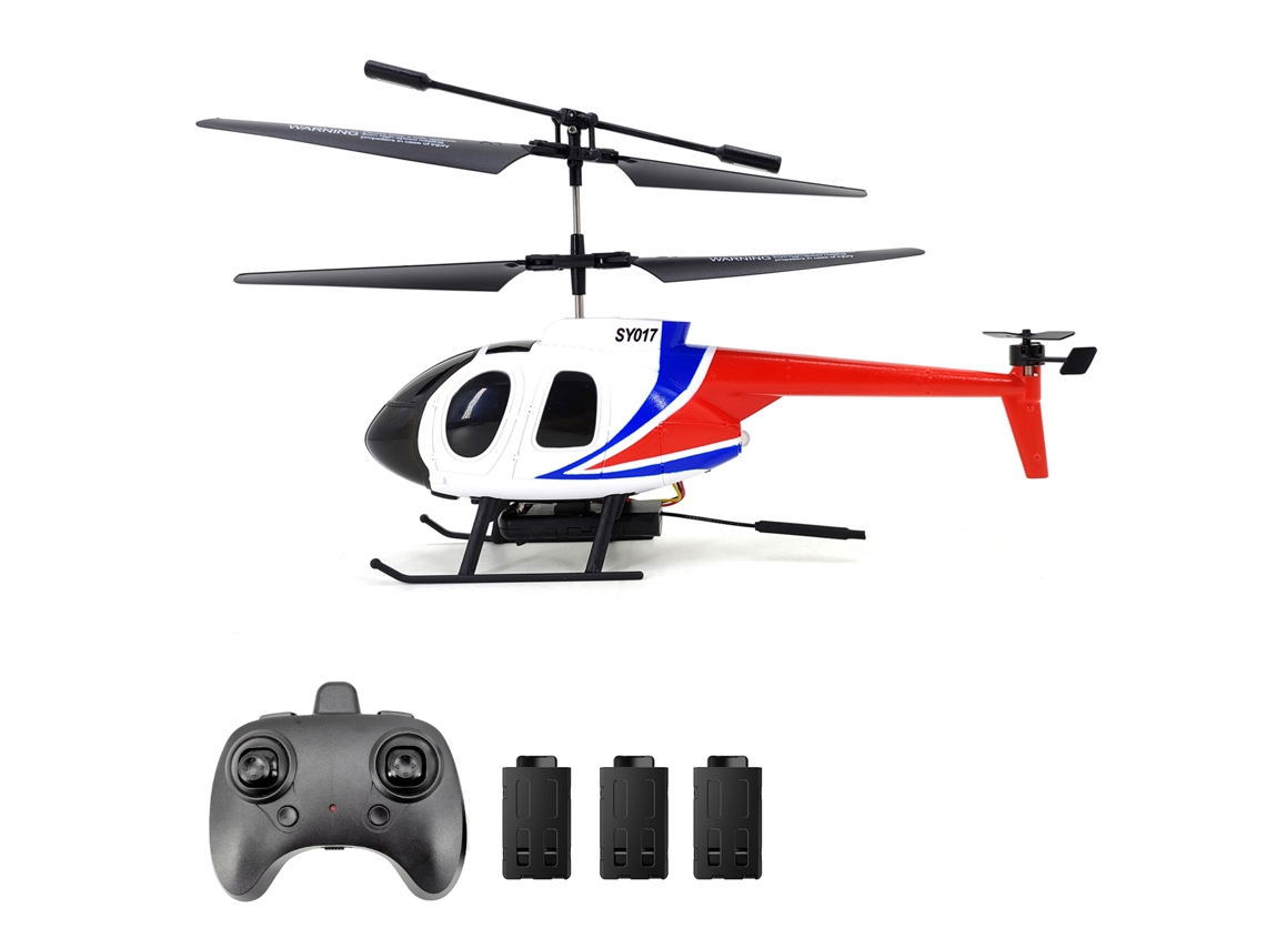 Helicóptero de controle remoto de 2,4 GHz com giroscópio, drone para crianças e adultos, 3 pilhas, brinquedo para presente.
