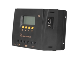 Controlador de carga solar 12V/24V 30A com display LCD e PWM