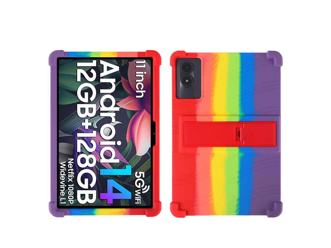 Capa À Prova De Quedas Para Blackview Tab 90 Wifi Cores Do Arco Íris Hexinyigjly (10,92 Polegadas)