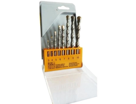 Caixa De 8 Brocas Para Concreto Qualidade Superior Ø3 4 5 6 7 8 9 10 Mm Riss