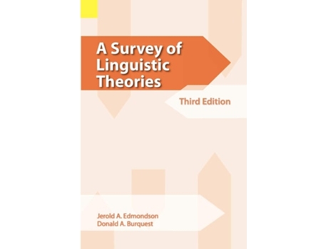 Livro A Survey Of Linguistic Theories, 3rd Edition De Jerold A Edmondson (inglês)