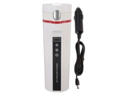 Chaleira Elétrica Em Laxiscreed Para Carro, Aquecimento Rápido E Isolamento Térmico Duplo, 450ml Branco Inox