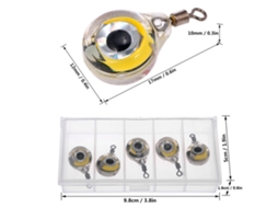 Luz de Pesca Led Subaquática Squid Strobe 5pcs