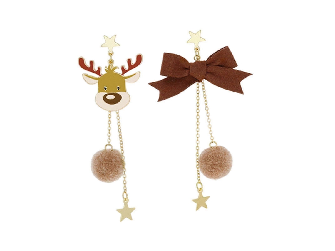 Brincos De Natal Com Alce, Estilo Dangle, Presente