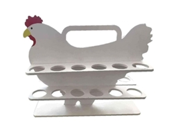 Portavasos De Huevos De Madera Portátil Organizador De Cocina Rack Almacenamiento Refrigerador