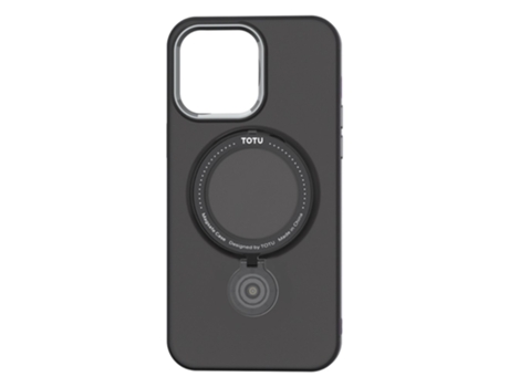 Suporte Casa Magsafe Para Iphone 14 Pro Totu Pele Sintética Preto