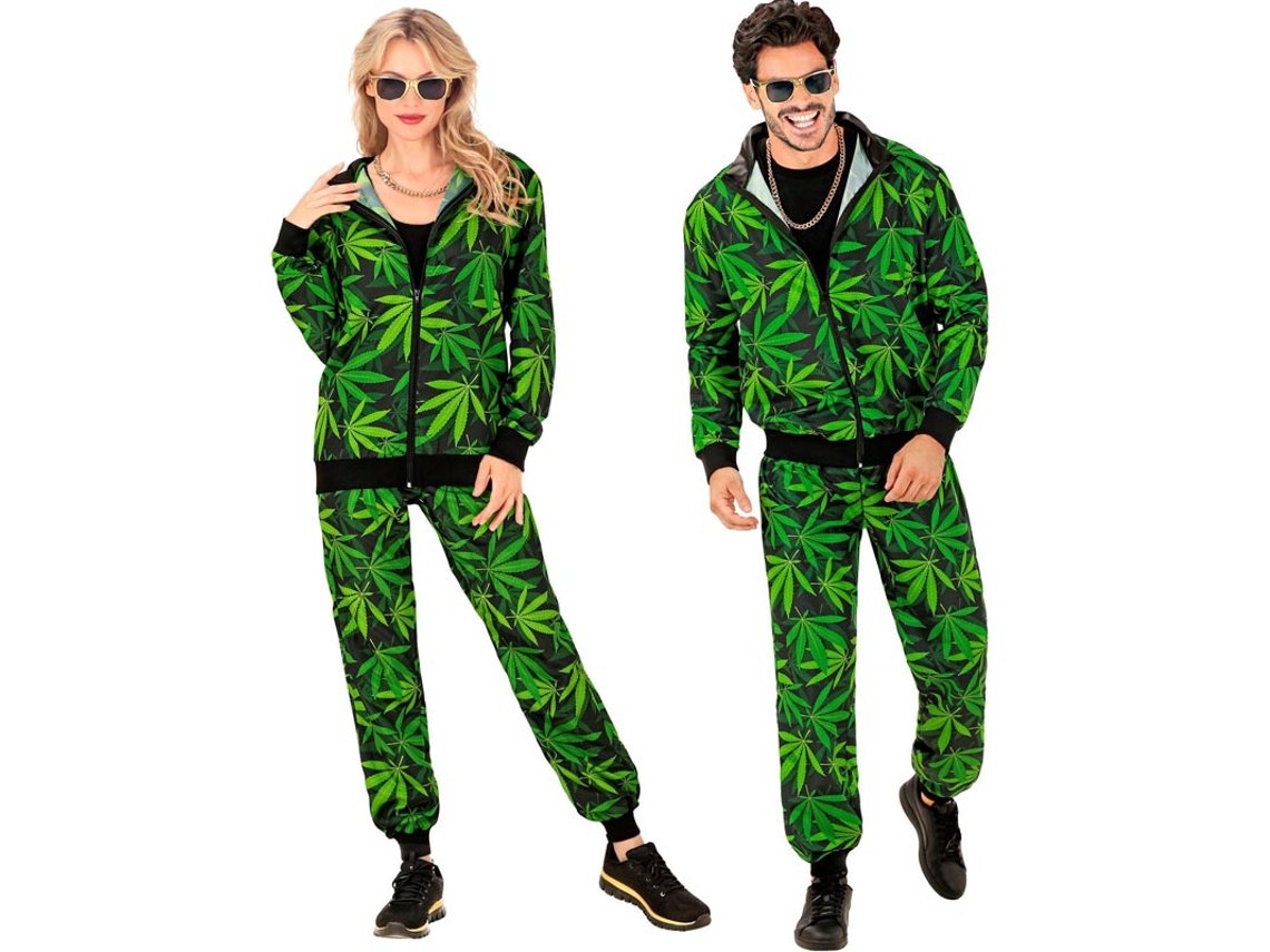 Traje de treino de maconha da moda para festa para adultos