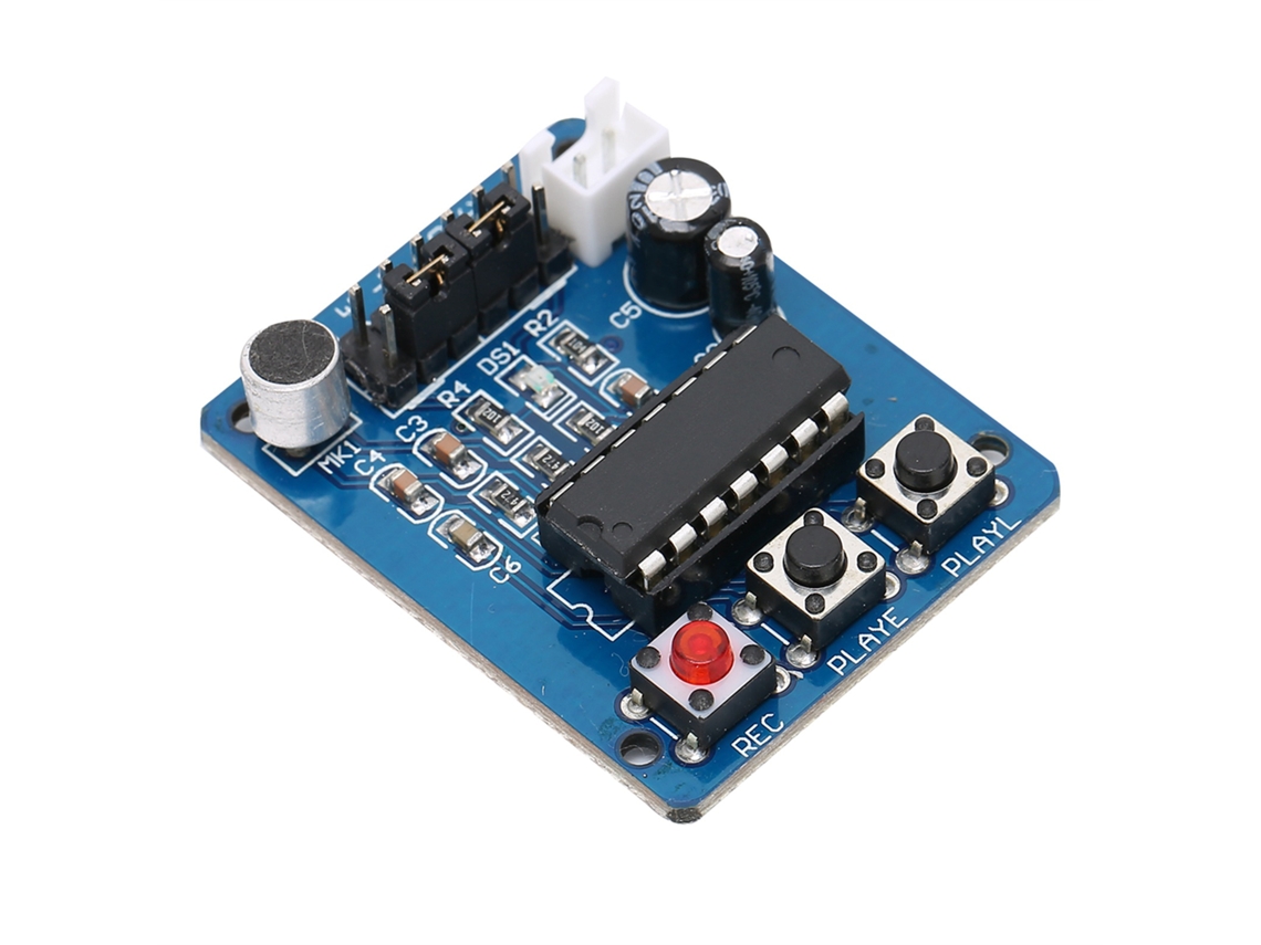 Laxiscreed Módulo De Gravação De Voz Com Altifalante E Controle De Chip Único